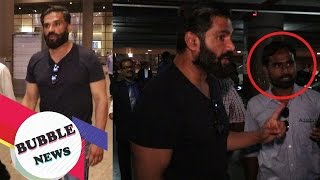 Suniel Shetty LOSES His COOL After a Fan Pushes Him