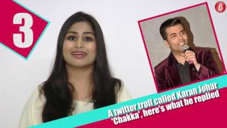 A Twitter Troll Called Karan Johar 'CHAKKA', Here's What He Replied | Bubble Bulletin