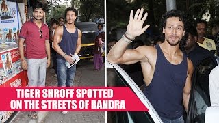 Tiger Shroff Showed Off His Muscular Body On The Streets Of Bandra