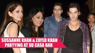 Sussanne Khan and Zayed Khan Parties At Su Casa Bar