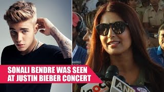 Sonali Bendre Attended The Justin Bieber Concert