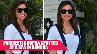 Parineeti Chopra Spotted In Cute Dungarees Outside a Spa In Bandra