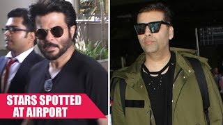 Karan Johar and Anil Kapoor Return To Mumbai and Flaunt Their Airport Looks