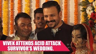 Vivek Oberoi Attends Acid Attack Survivor's Lalita Bansi Wedding