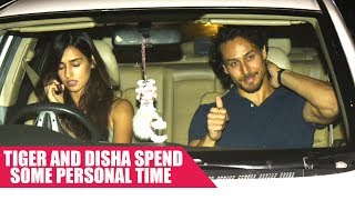 Love Birds Tiger Shroff and Disha Patani Spotted Together In Bandra