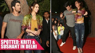Kriti Sanon & Sushant Singh Rajput promote 'Raabta' in Delhi