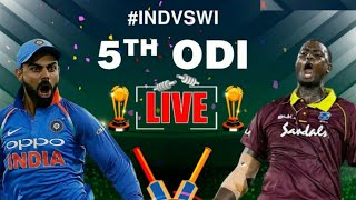 India Vs West Indies 5th Odi Live Streaming Match Video & Highlights