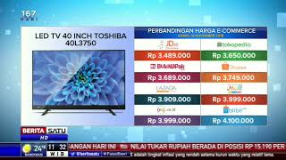 Perbandingan Harga e-Commerce: LED TV 40 Inci Toshiba 40L3750