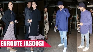 Ranbir Kapoor and Katrina Kaif Make An Appearance At The Airport