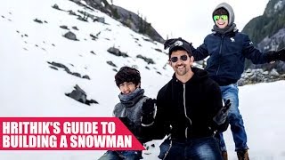 Hrithik Roshan And His Sons Build Up A Snowman