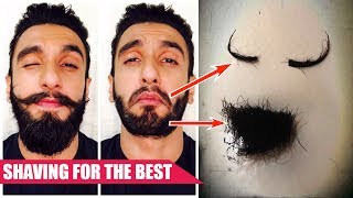 Ranveer Singh CUTS OFF His Beard and Mustache
