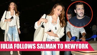 Iulia Vantur FOLLOWS Salman Khan To New York