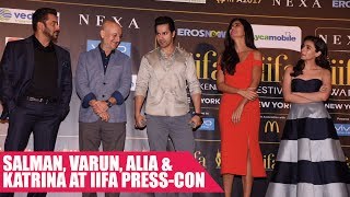 Salman Khan, Varun Dhawan, Alia Bhatt, Katrina Kaif Attend IIFA 2017 Press Conference