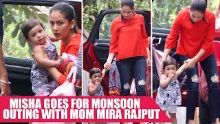 CUTE Misha Goes For Monsoon Outing With Mom Mira Rajput