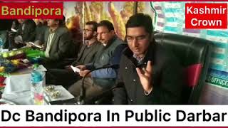 Dc Bandipora Attends Public Darbar In Ganastan Sumbal(Report By Inam U Haq)
