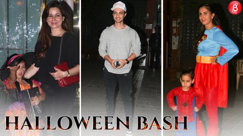 Laksshya Kapoor and other kids at Ahil Sharma's Halloween bash