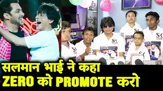 Salman Khan Gave Us Food And Told To Promote Shahrukh Khan's ZERO, Says DWARF FANS Of SRK