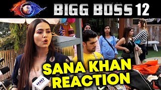 Sana Khan Reaction On Bigg Boss 12 | Sreesanth, Dipika, Karanvir, Megha