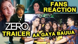 ZERO TRAILER REACTION By Shahrukh Khan's Die-Hard Fans | Zero Trailer Launch | Katrina, Anushka