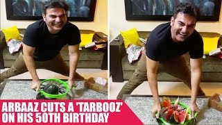 Malaika Arora's Ex-husband Arbaaz Khan Cuts a 'TARBOOZ' On His 50th Birthday