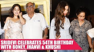 Sridevi Celebrated Her Last Birthday With Boney, Jhanvi and Khushi