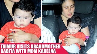 Taimur Ali Khan Viits Grandmother Babita With Mom Kareena Kapoor