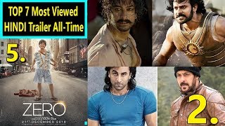 Top 7 Most Viewed Hindi Trailer Of All Time I Zero On 5th Position