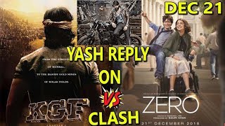 Rocking Star YASH Shocking Reply On KGF Vs ZERO Clash