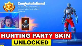 Unlocking the Hunting Party Skin and Received another Free Reward - Fortnite Battle Royale