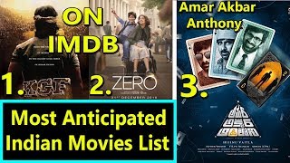 KGF Ranked First In Most Anticipated Indian Movies List On IMDB I SRK 2nd Amar Akbar Anthony 3rd