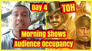 Thugs Of Hindostan Audience Occupancy Day 4 Morning Shows