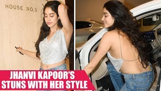 Jhanvi Kapoor Looks Stunning In Her Backless Outfit