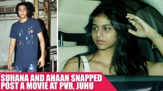 Suhana Khan and Ahaan Pandey Spotted Together at a Movie Theatre