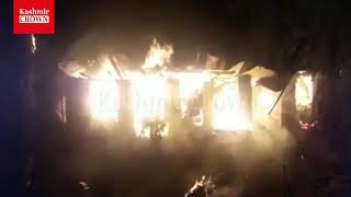 Massive Fire gutted four  cow sheds  at tilagam payeen