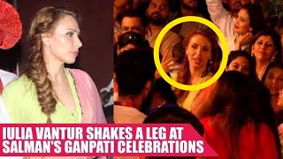 Iulia Vantur DANCES Hard At Salman's Ganpati Celebrations