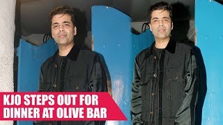 Karan Johar Steps Out For Dinner At Olive Bar