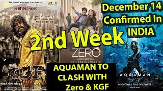 Aquaman To Clash With ZERO And KGF In Second Week l Jason Momoa Vs SRK Vs Yash