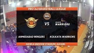 3BL Season 1 Round 2(Aizawl) - Full Game - Day 1 - AHMEDABAD WINGERS vs KOLKATA WARRIORS