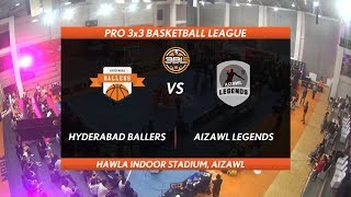 3BL Season 1 Round 2(Aizawl) - Full Game - Day 1 - HYDERABAD BALLERS vs AIZAWL LEGENDS