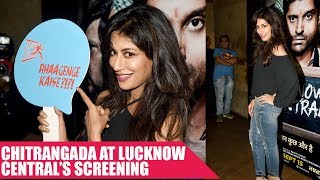 Chitrangada Singh Looks Hot In Black Top At Lucknow Central Screening