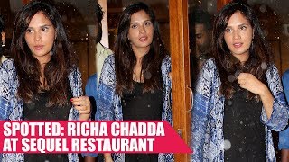 Richa Chadda Snapped at Sequel Restaurant