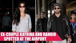 Ex-Couple Ranbir Kapoor and Katrina Kaif Spotted At Mumbai Airport