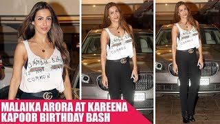 Malaika Arora Dazzled In a White Top and Black Pants At Kareena Birthday Party