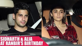 Sidharth and Alia Come Under One Roof At Ranbir's Birthday Party