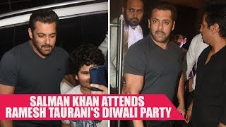 Salman Khan attends producer Ramesh Taurani's Diwali party