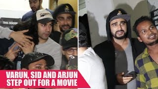 Varun, Sidharth & Arjun went out for a movie together