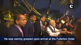 Prime Minister Modi arrives in Singapore for 13th East Asia Summit