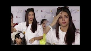 Aishwarya Rai Bachchan Gets Emotional & CRIES In Front Of Media - VIDEO