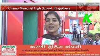 Rangoli Compitition at Charno Memorial High school Khajakhera