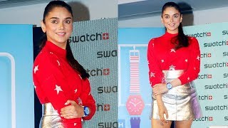 UNCUT : Aditi Rao Hyadri At Launch Of New Range Of Swatch Watch